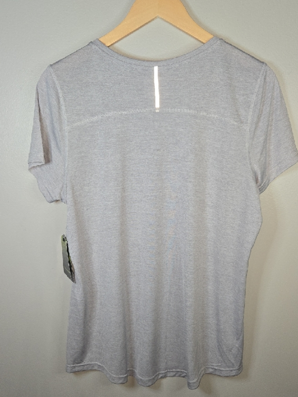 tek gear Women's Large Gray Performance Dry Tec Cap Sleeve T-Shirt NEW - Picture 5 of 8